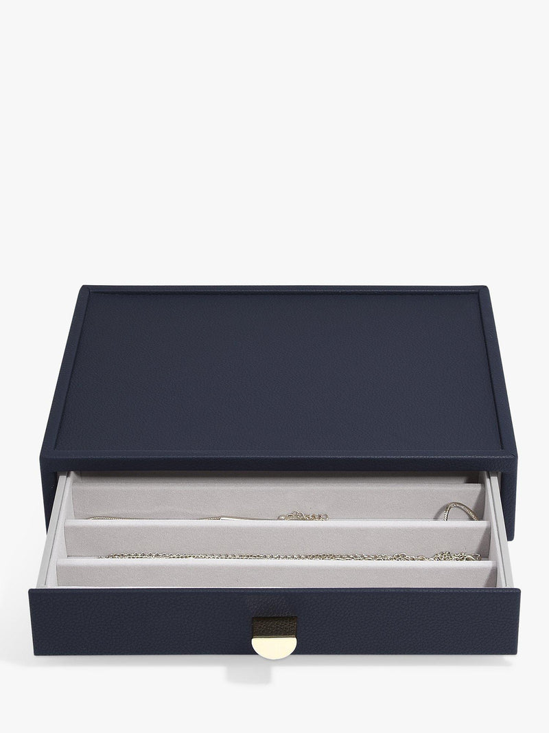 Stackers glass lid 4 drawer jewellery box - British product