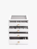 Stackers Glass Lid 4 Drawer Jewellery Box