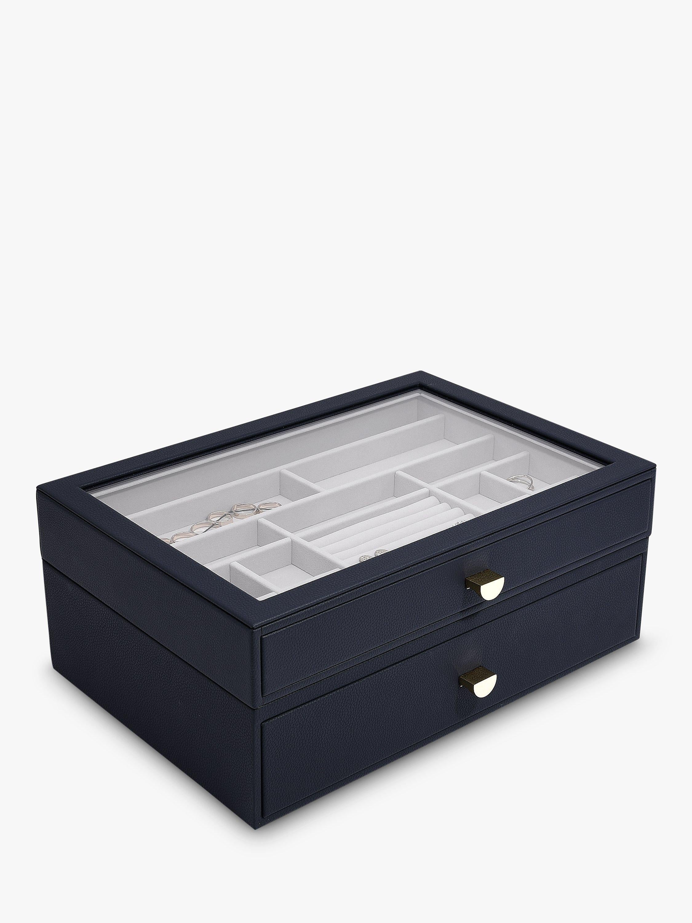 Stackers supersize glass lid jewellery box - British product