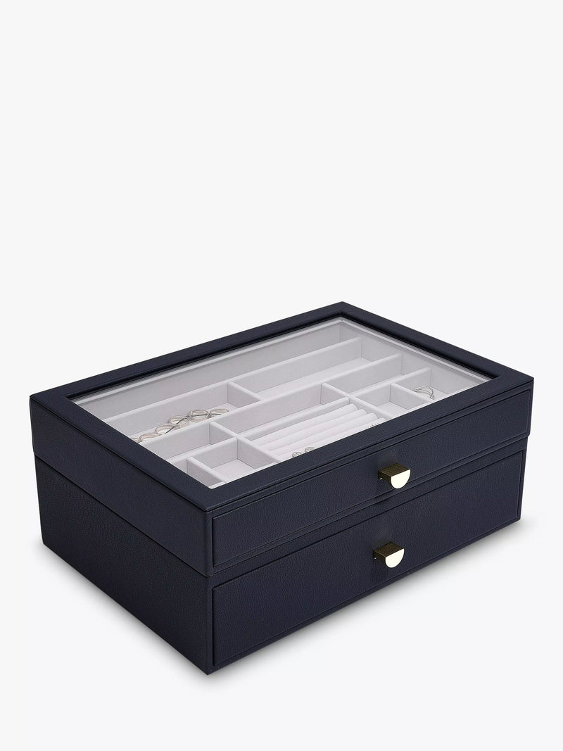 Stackers supersize glass lid jewellery box - British product