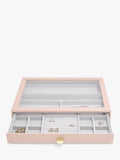 Stackers Supersize 3 drawer jewellery box with glass lid (British brand)