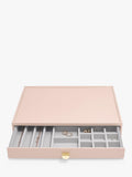 Stackers Supersize 3 drawer jewellery box with glass lid (British brand)