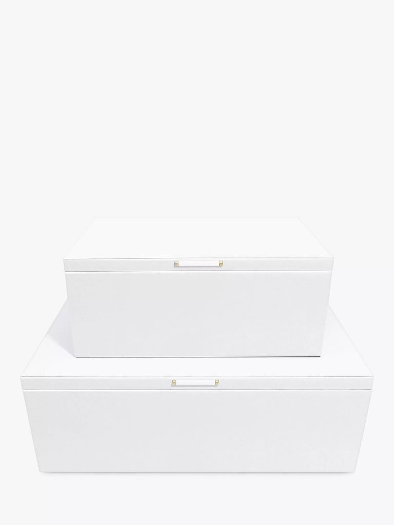 Stackers Plain Storage Boxes, Set of 2