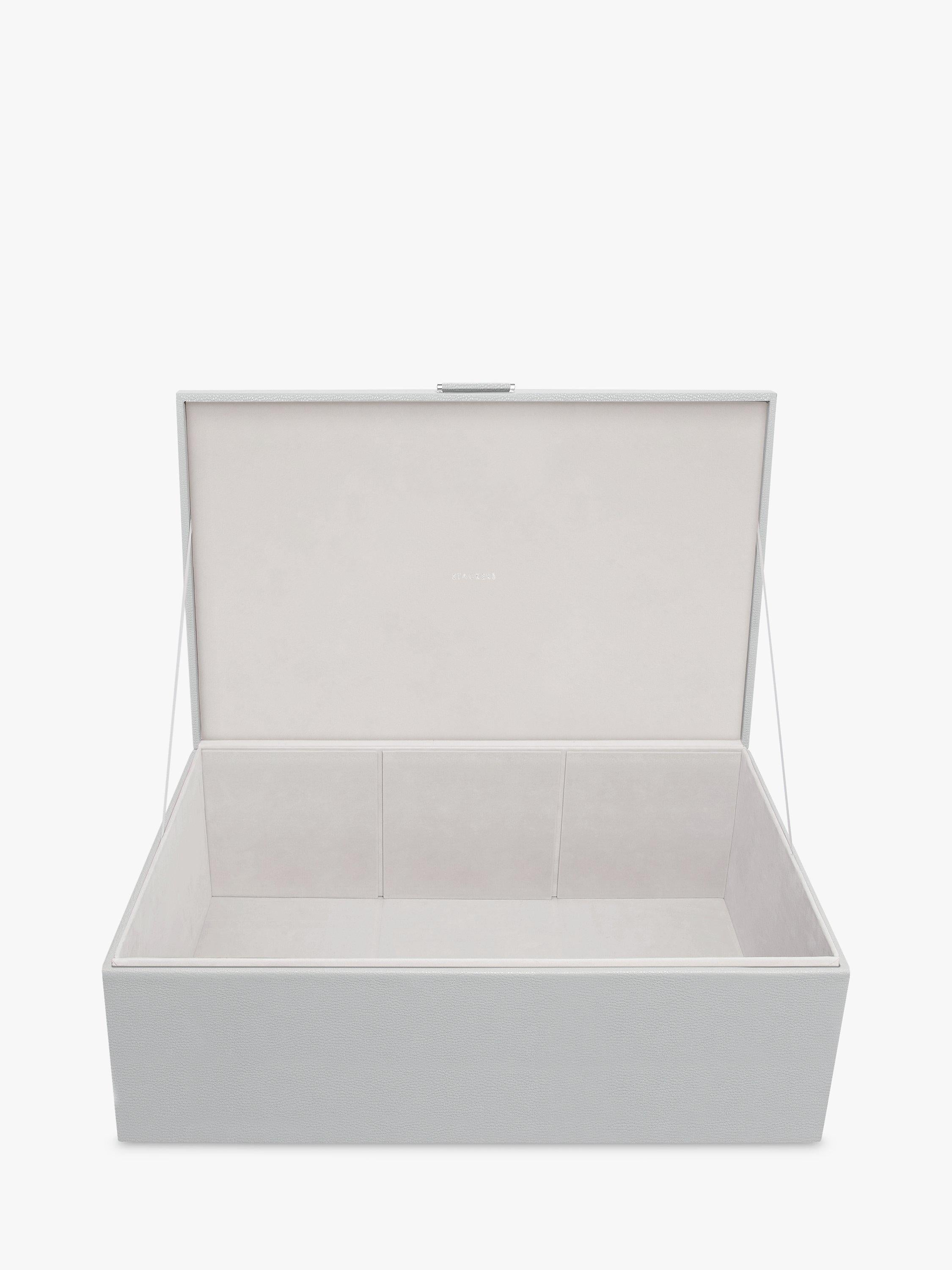 Stackers Faux Leather Storage Boxes Set of 2 (British brand)