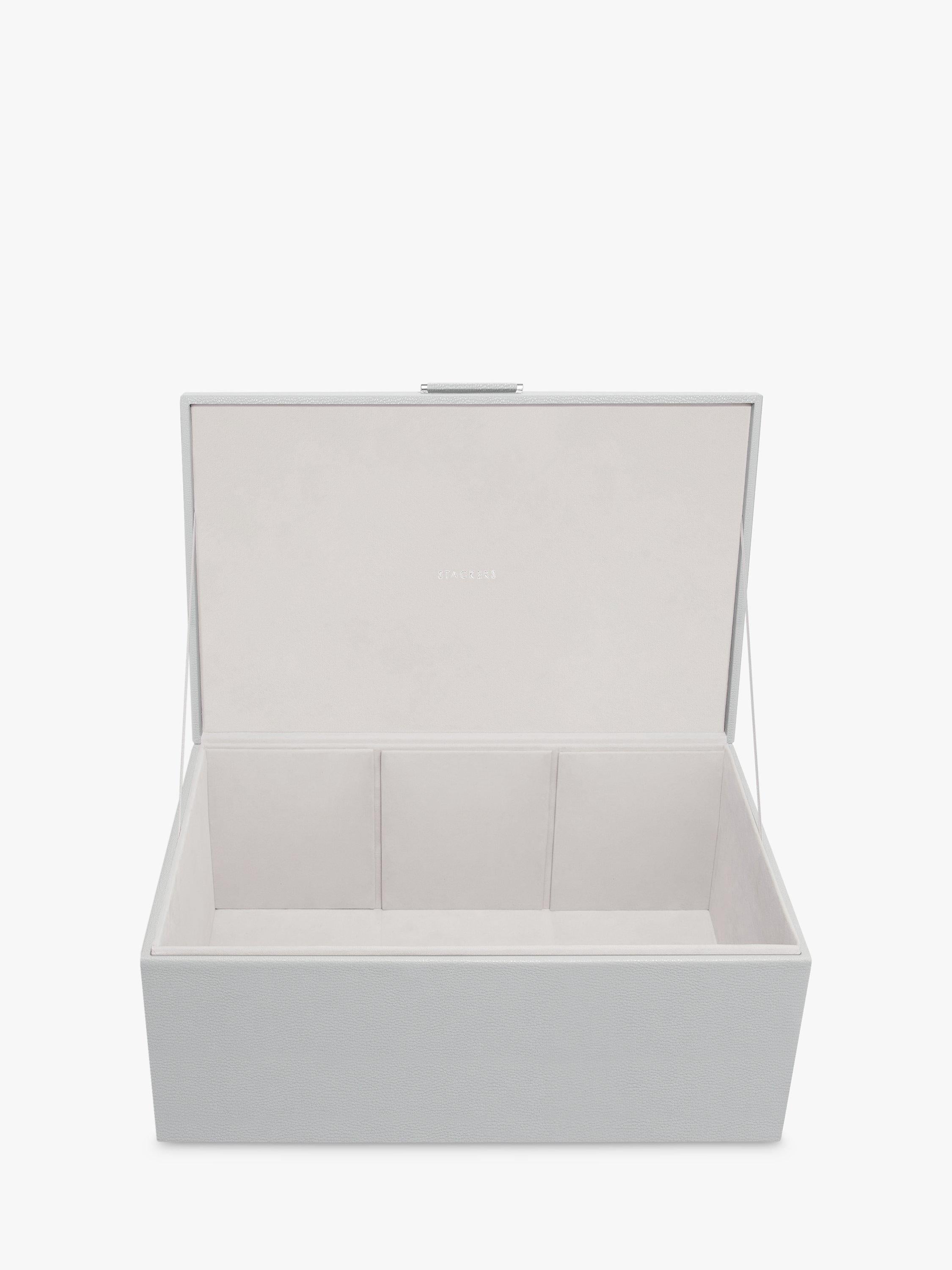 Stackers Faux Leather Storage Boxes Set of 2 (British brand)