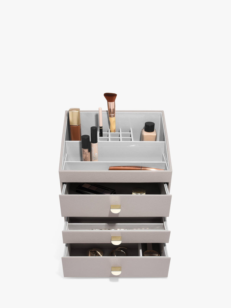 Stackers 3 drawer jewellery box makeup organiser (British brand)