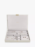 Stackers supersize 3 drawer jewellery box in oatmeal, imported from the UK