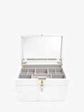 Stackers leather velvet lined jewellery box (British brand)