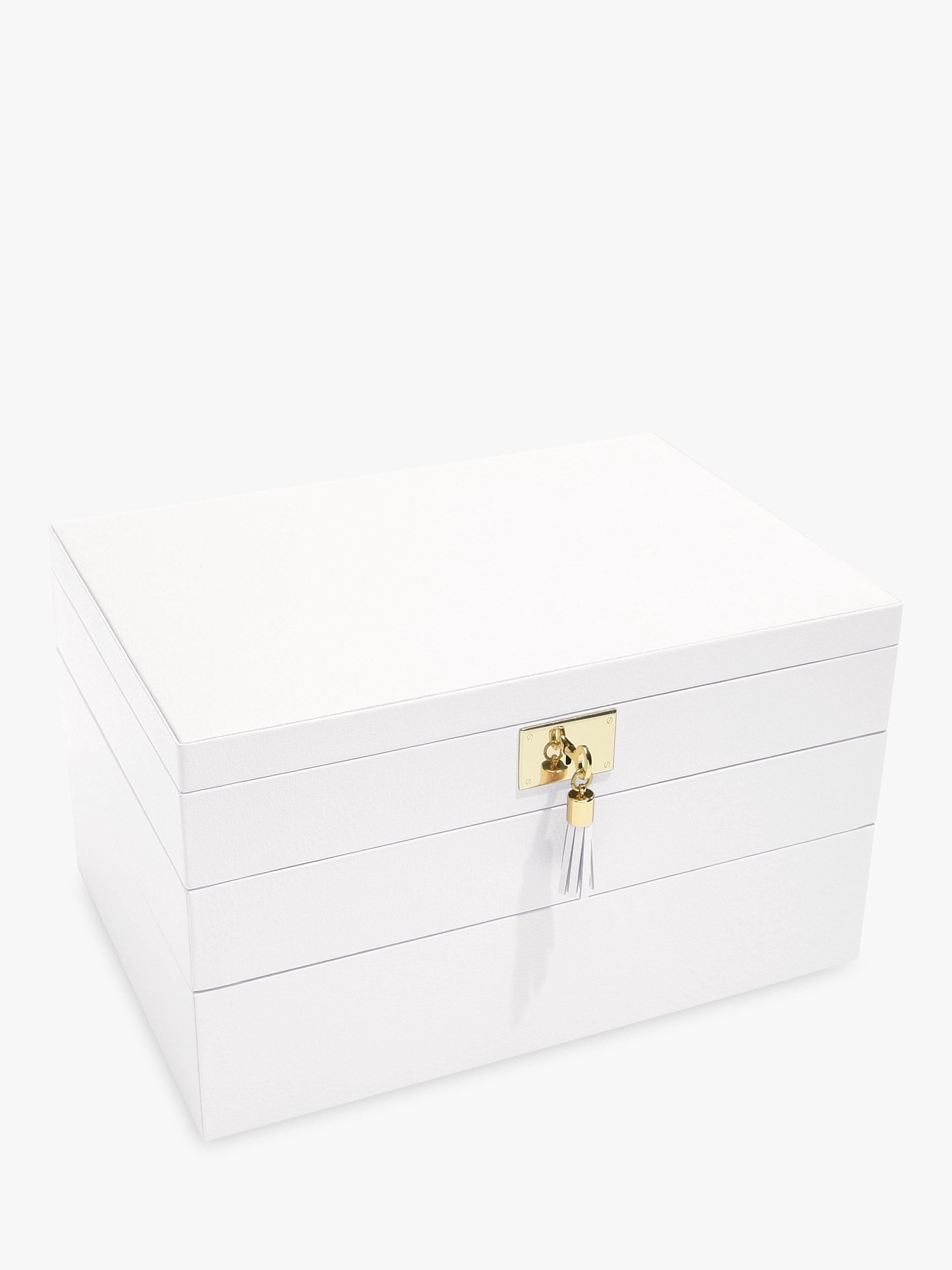 Stackers leather velvet lined jewellery box (British brand)