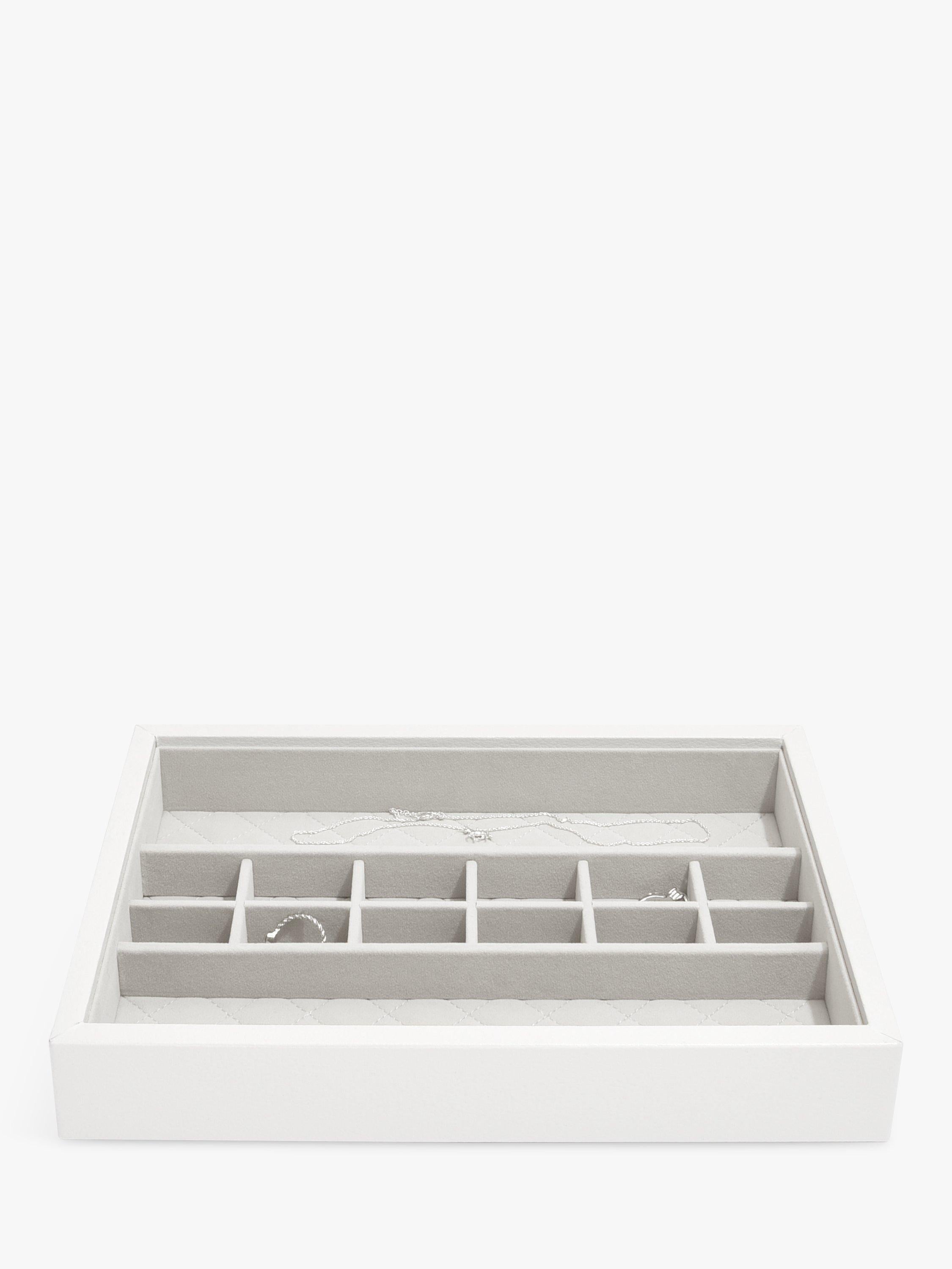 Stackers leather velvet lined jewellery box (British brand)