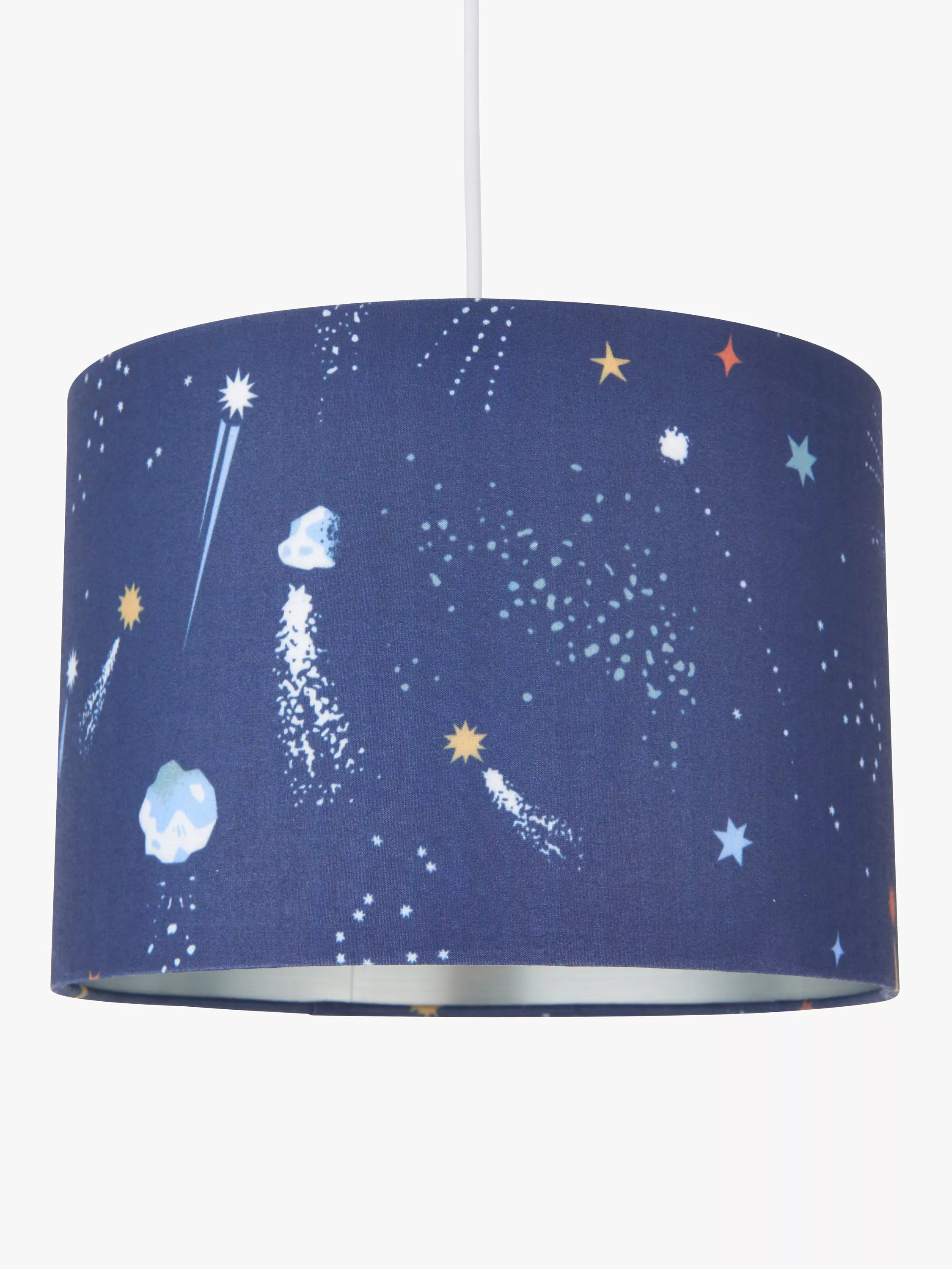 John Lewis Rockets faux linen lampshade, imported from the UK