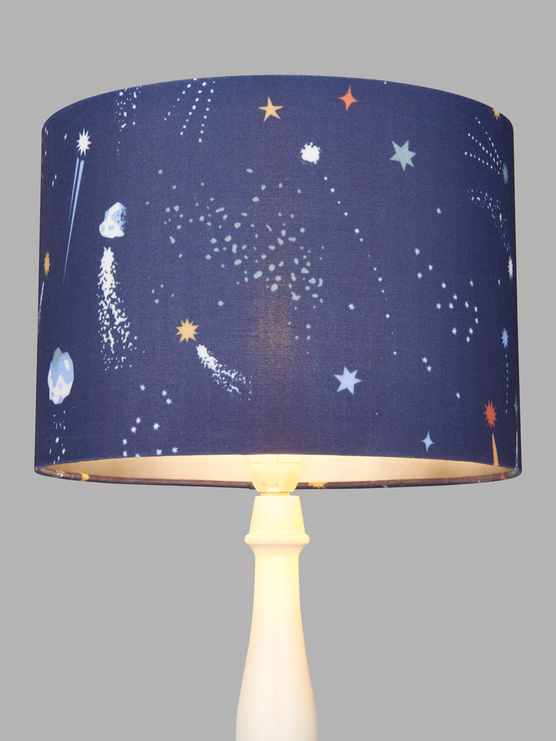John Lewis Rockets faux linen lampshade, imported from the UK
