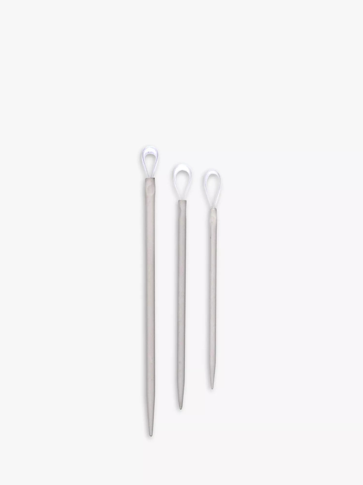 Pony aluminium wool needles set of 3, imported from the UK