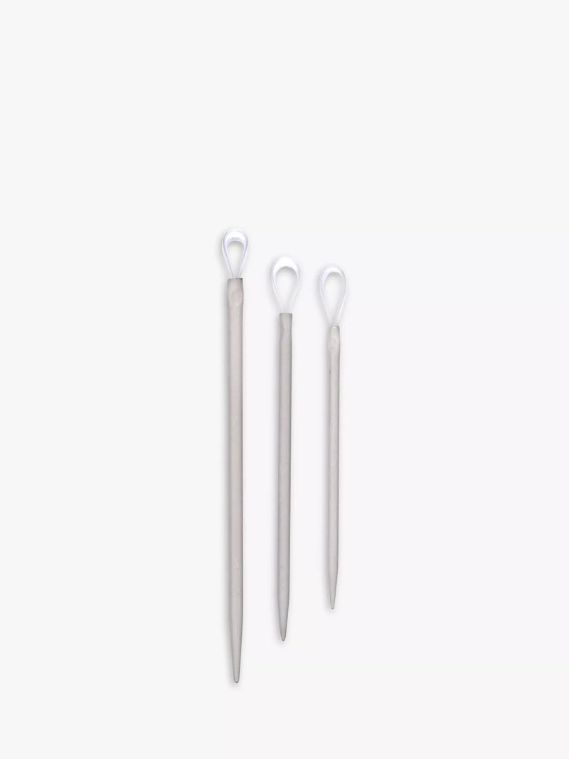 Pony aluminium wool needles set of 3, imported from the UK
