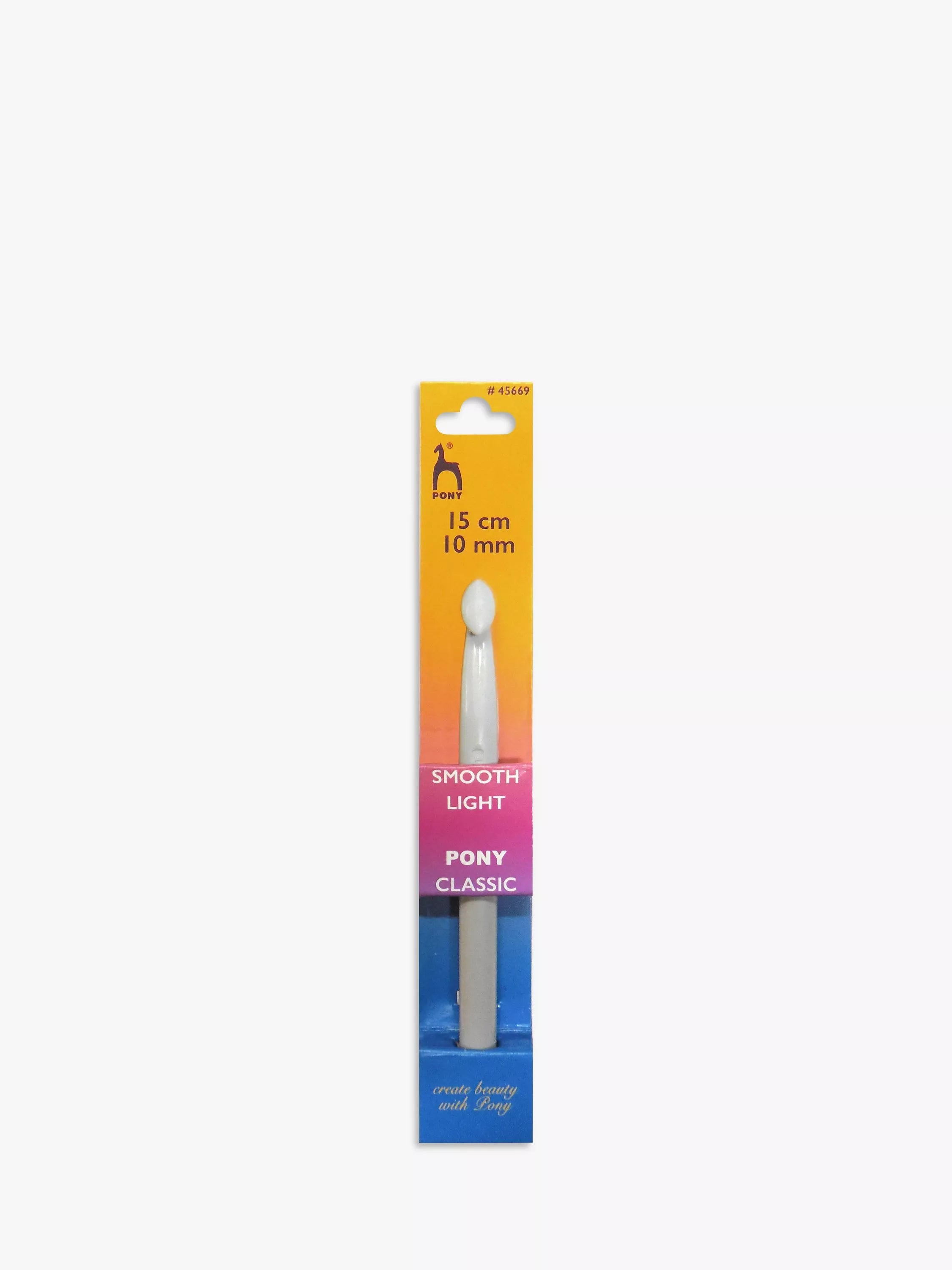 Pony craft plastic crochet hook 10mm (British brand)
