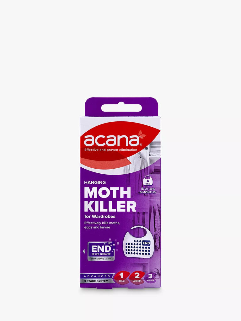 Acana Hanging Wardrobe Moth Killer, Pack of 4