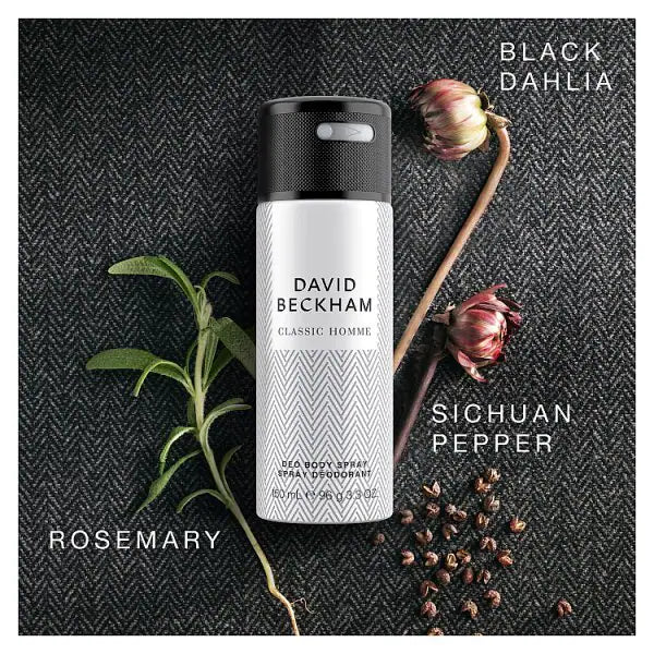 David Beckham Classic Homme Deodorant Spray 150ml - British product