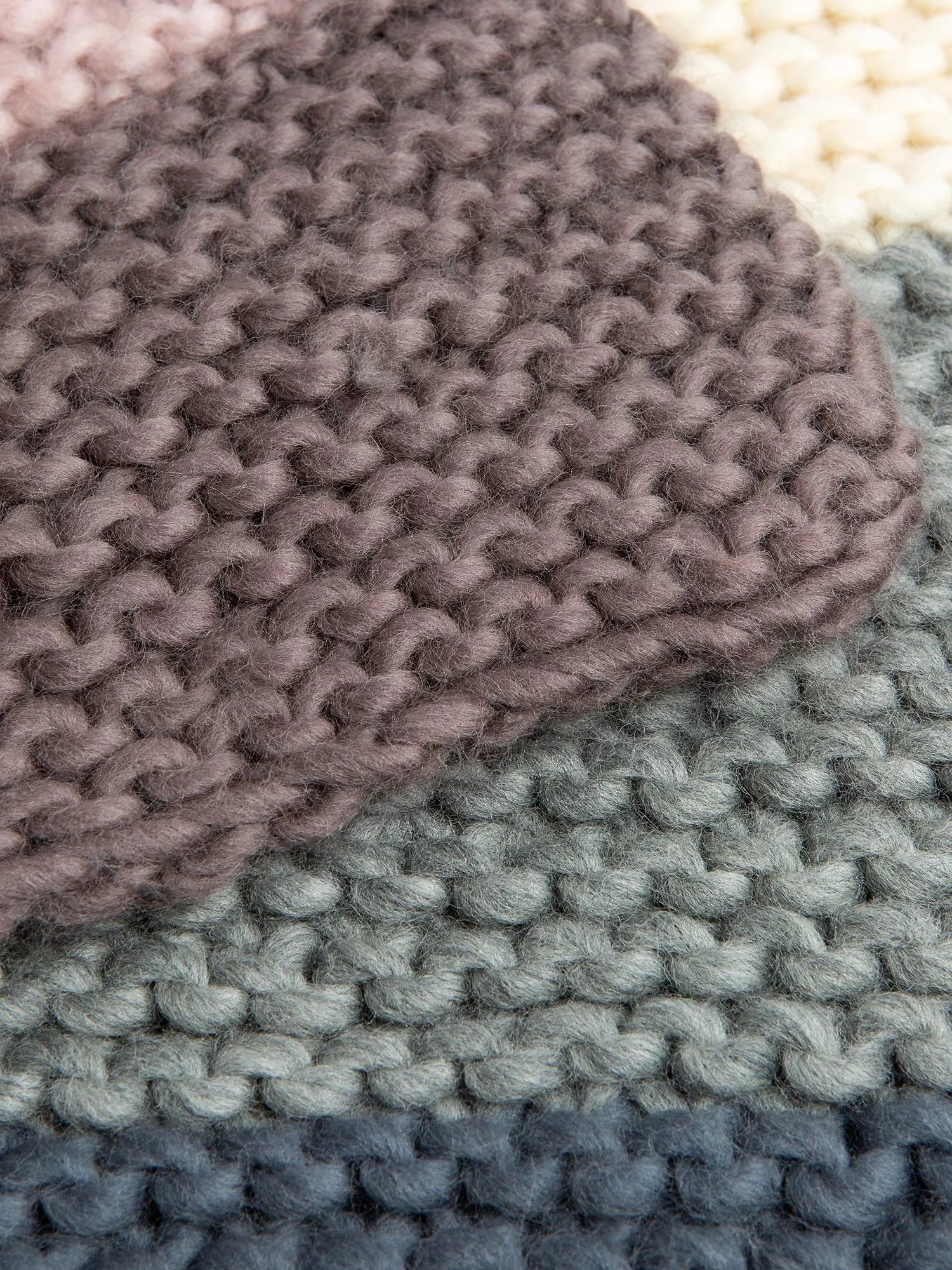 Wool Couture knitting kit naturally neutral blanket, imported from the UK