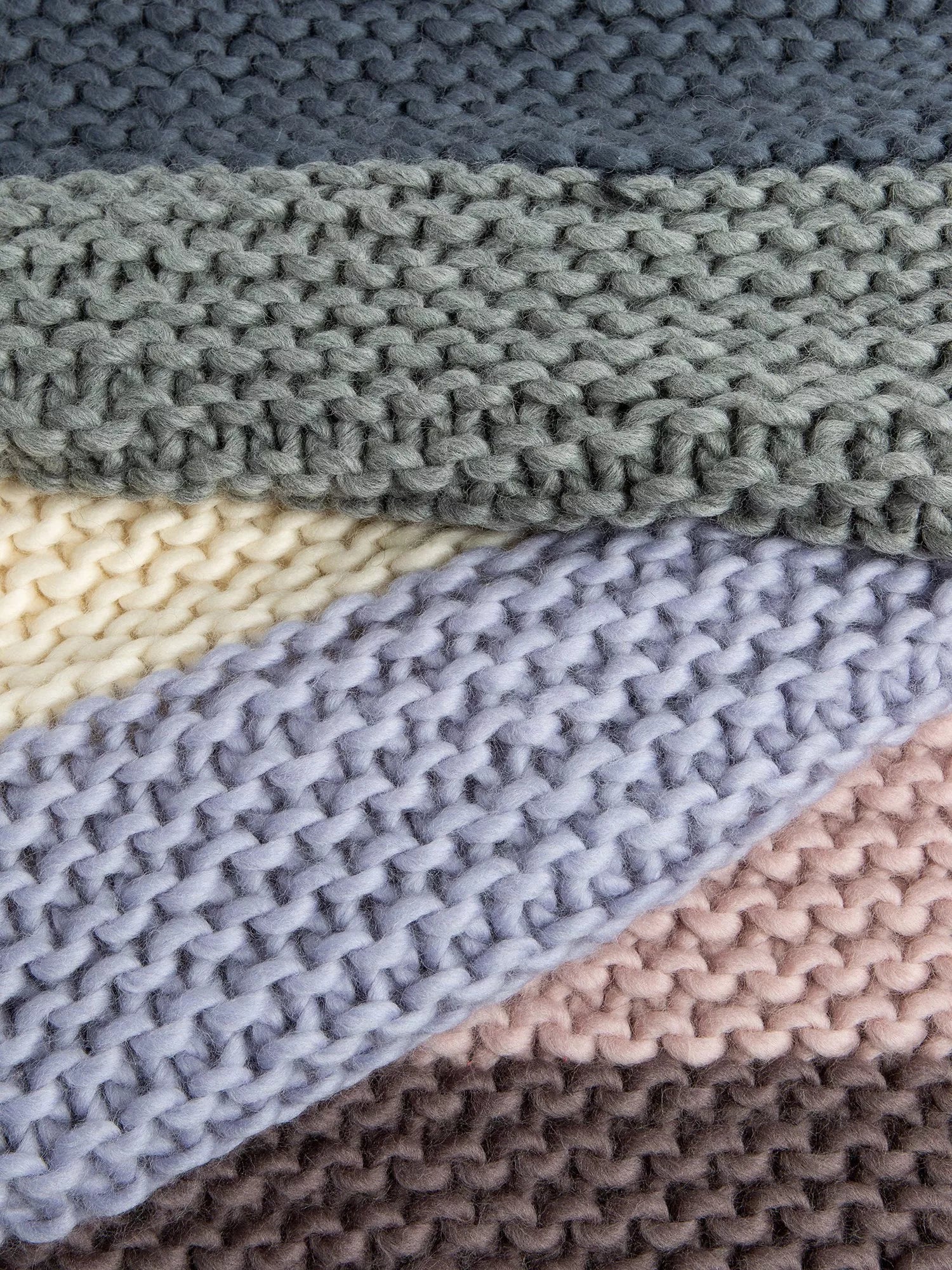 Wool Couture knitting kit naturally neutral blanket, imported from the UK