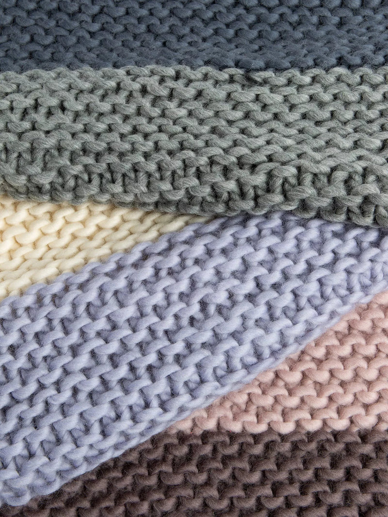 Wool Couture knitting kit naturally neutral blanket, imported from the UK