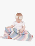 Wool Couture striped baby blanket knitting kit (British brand)