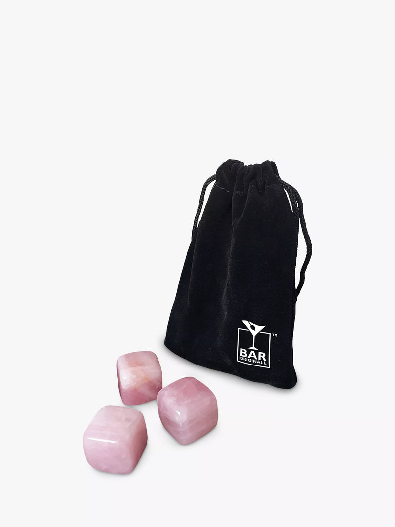 Bar Originale Pink Quartz Drink Chilling Stones Pack of 6 - British product