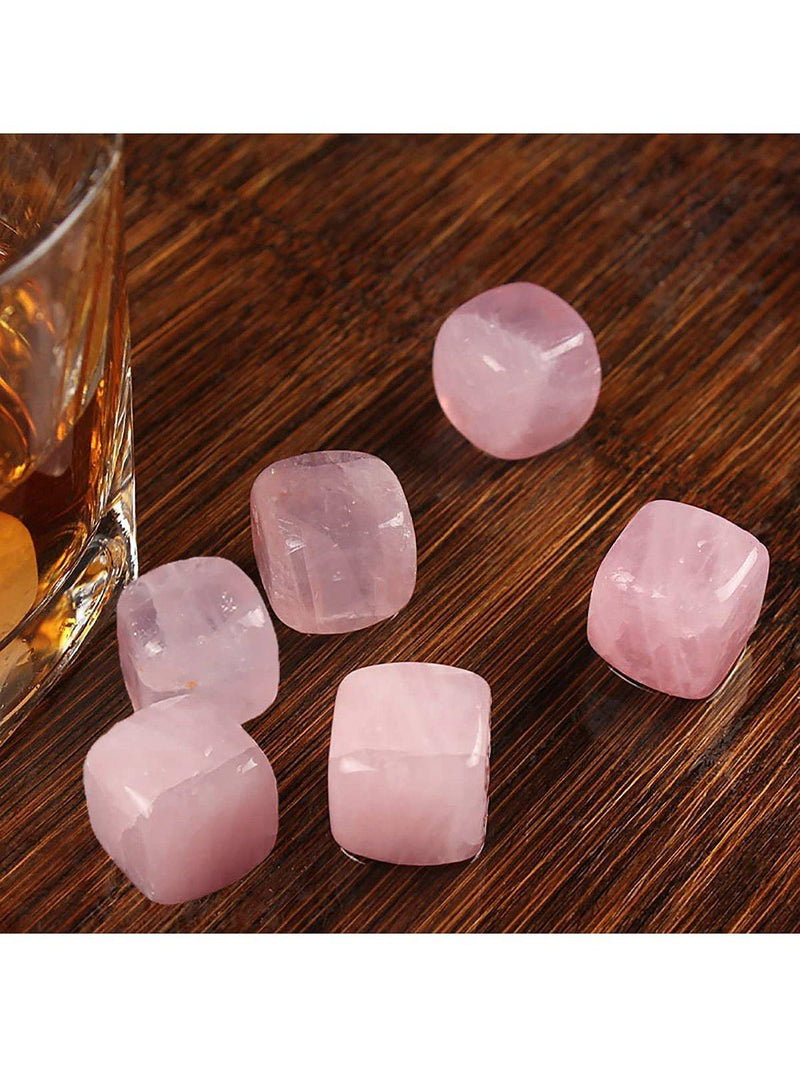 Bar Originale Pink Quartz Drink Chilling Stones Pack of 6 - British product