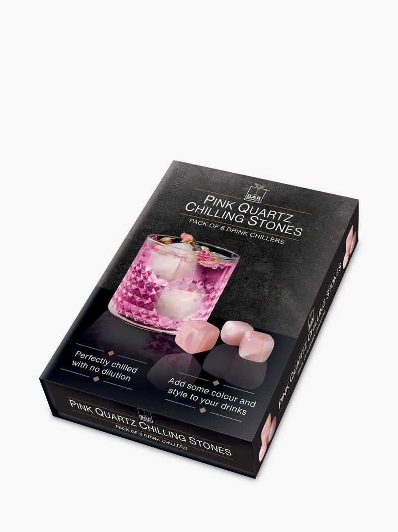 Bar Originale Pink Quartz Drink Chilling Stones Pack of 6 - British product