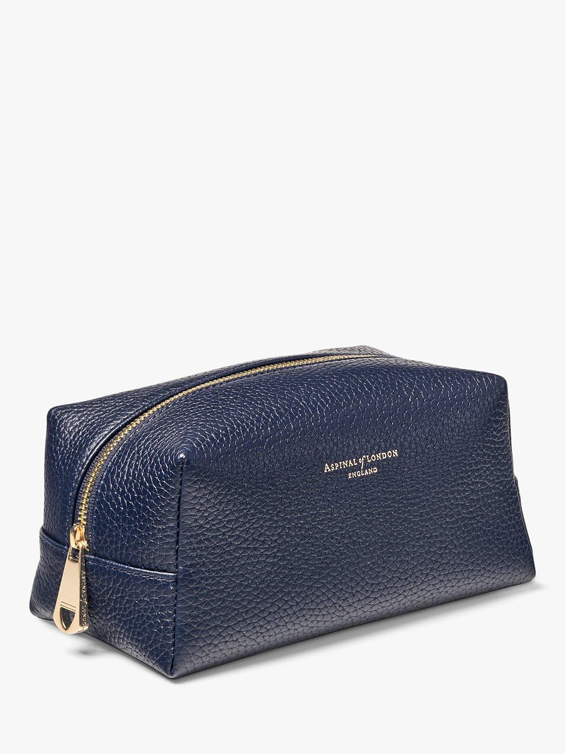 Aspinal of London medium leather toiletries bag, UK version