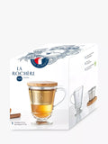 La Rochère bee motif glass tea infuser mug 275ml (British brand)