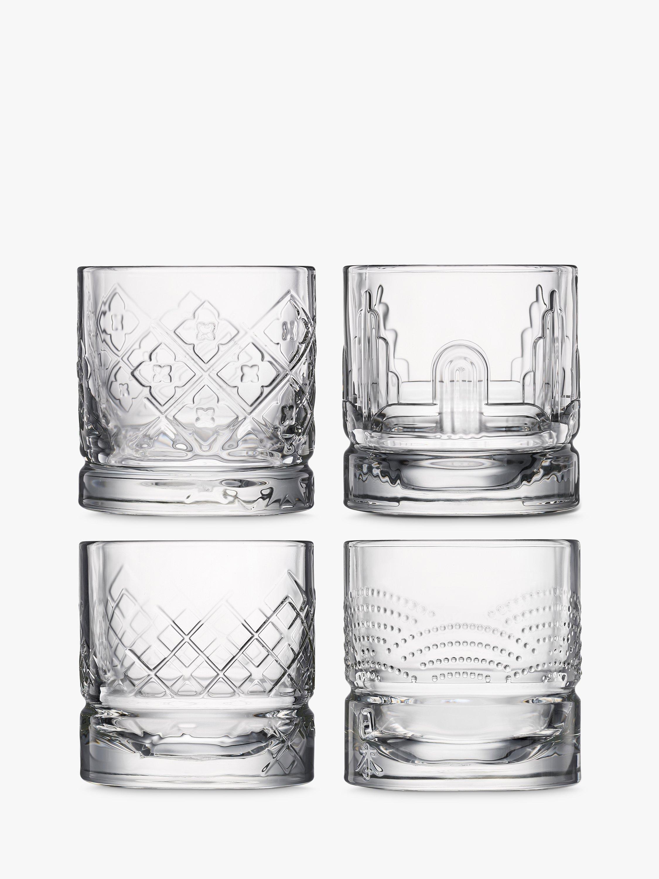 La Rochère Dandy clear whisky tumblers set of 4 300ml, UK version