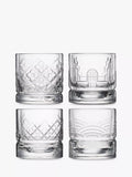 La Rochère Dandy clear whisky tumblers set of 4 300ml, UK version