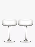 Anton Studio Designs Empire Glass Champagne Saucer, Set of 2, 250ml