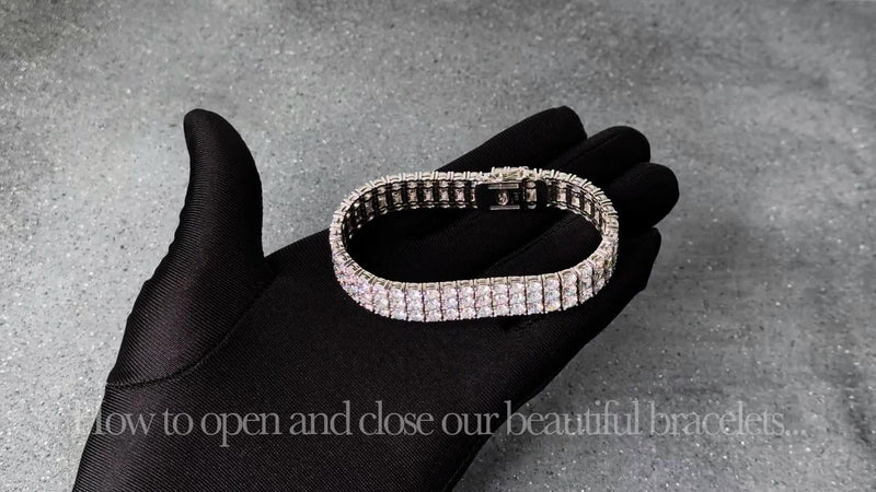 Jools by Jenny Brown cubic zirconia tennis bracelet 18.25cm, UK version
