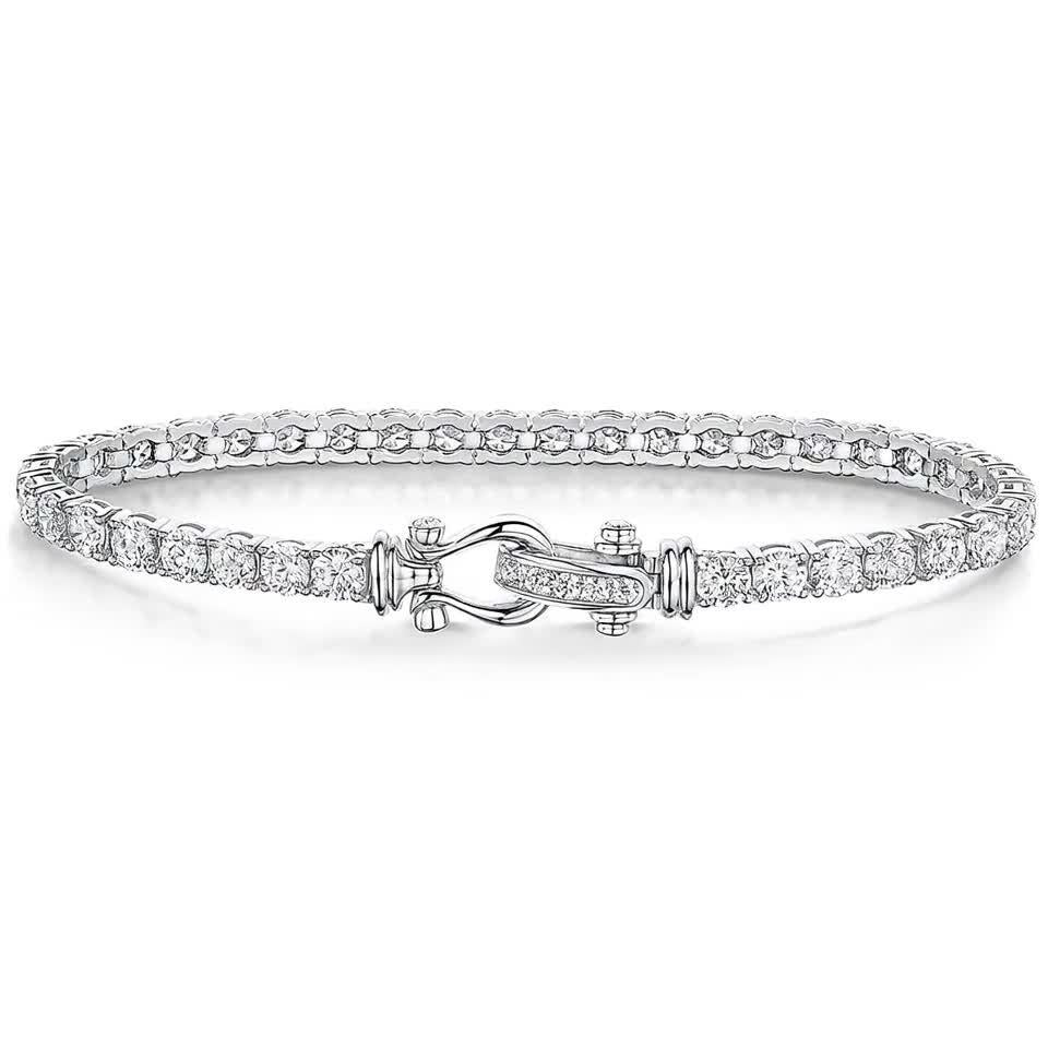 Jools by Jenny Brown cubic zirconia tennis bracelet silver - British product
