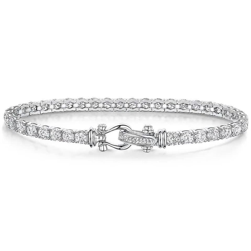 Jools by Jenny Brown cubic zirconia tennis bracelet silver - British product