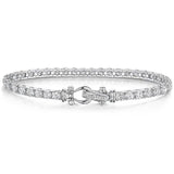 Jools by Jenny Brown cubic zirconia tennis bracelet silver - British product
