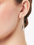 Jools by Jenny Brown diamond tip drop earrings silver - British product