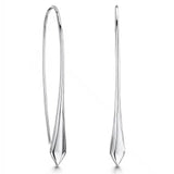 Jools by Jenny Brown diamond tip drop earrings silver - British product