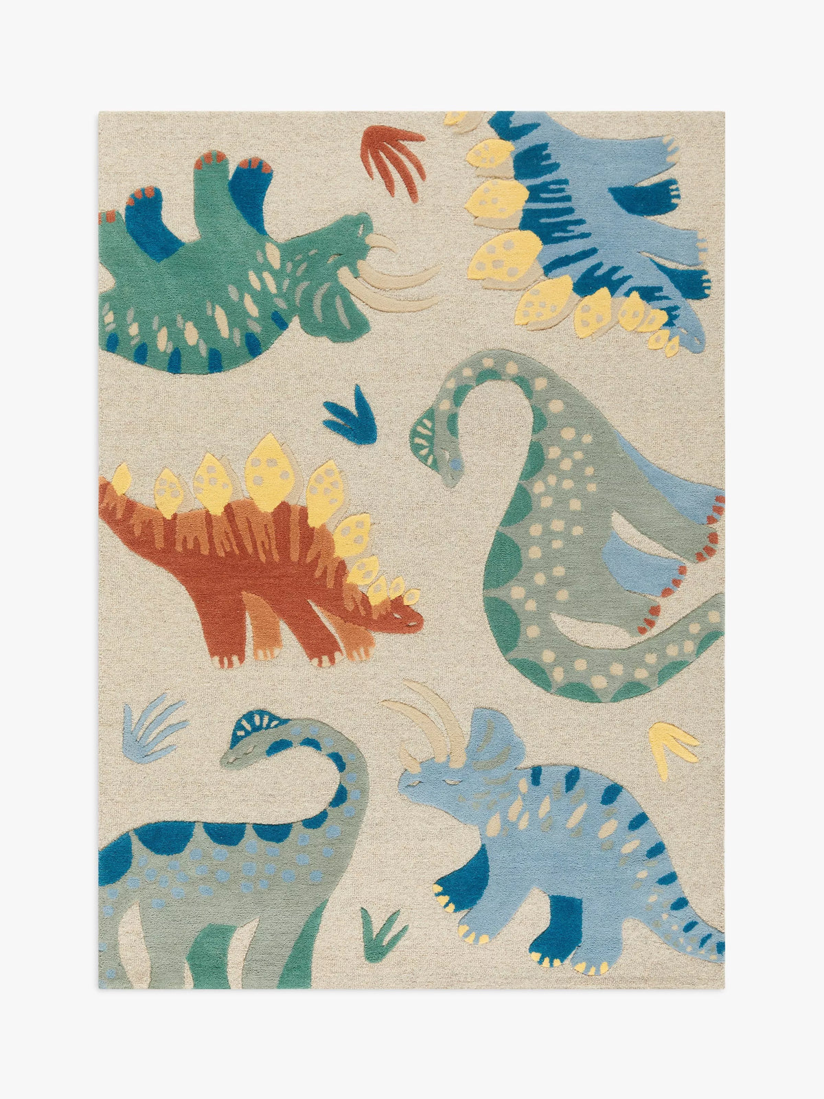 John Lewis dinosaur wool rug 170x120cm, imported from the UK