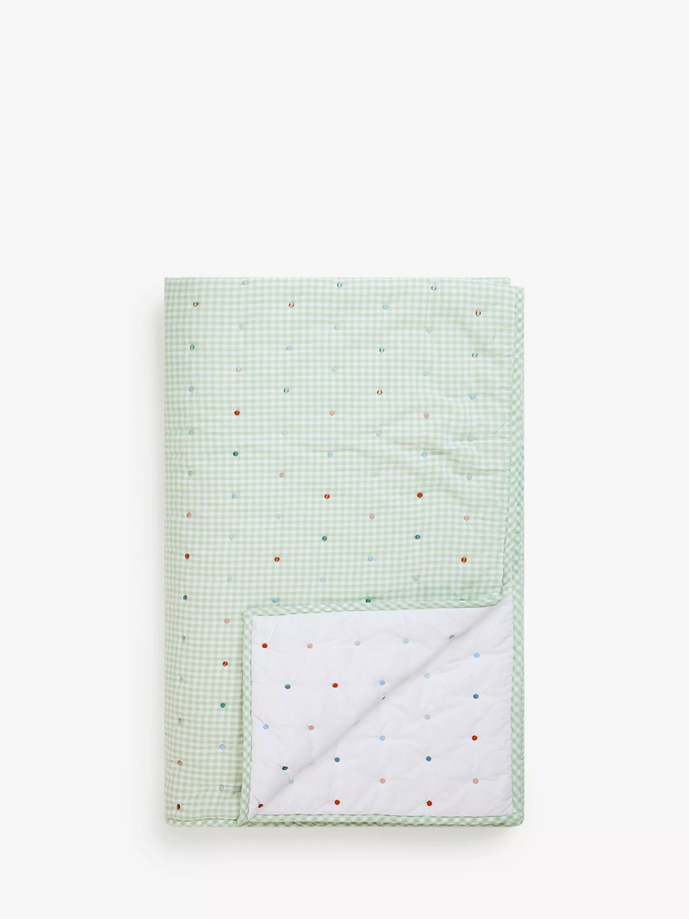 John Lewis gingham stitch quilted bedspread, UK version