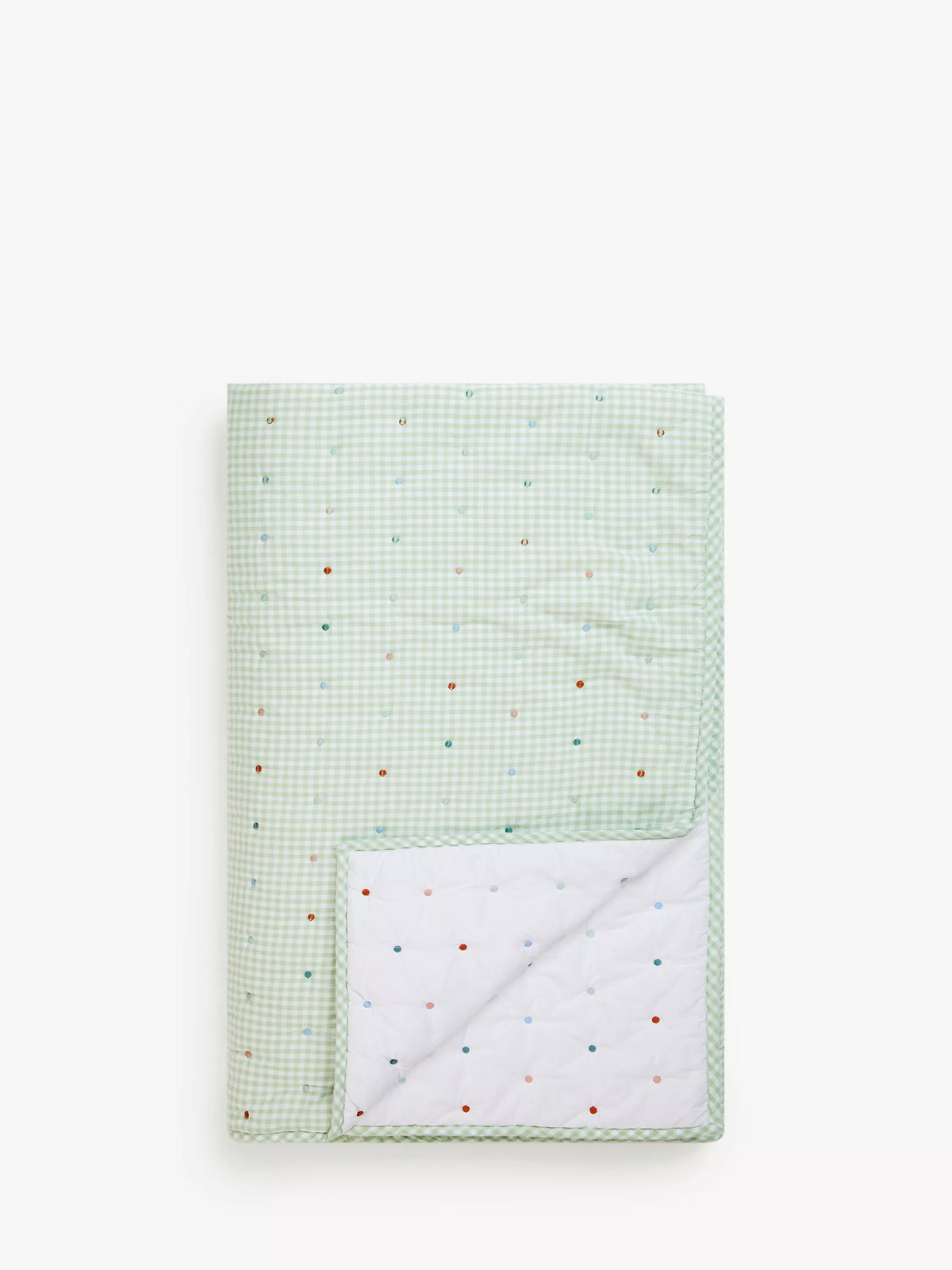John Lewis gingham stitch quilted bedspread, UK version