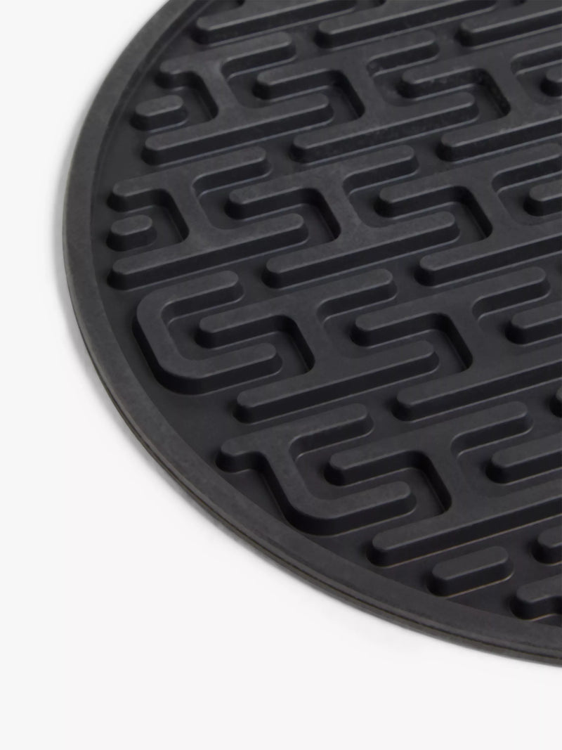 John Lewis round silicone trivet black 20.5cm, imported from the UK