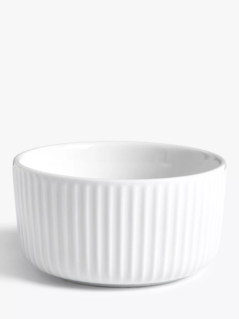 John Lewis white porcelain ramekins set of 4 (British brand)