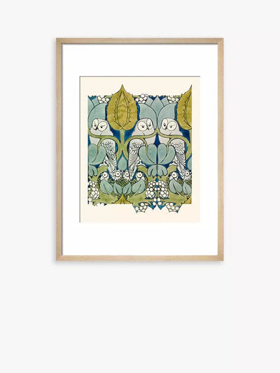 John Lewis Innrammet Fin Kunsttrykk med Solid Eik Ramme, 50 x 40cm - Kjøp online hos McGrocer