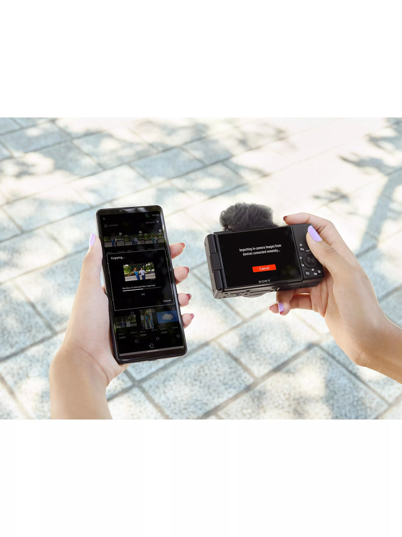 Sony ZV-1F compact vlogging camera with 20mm lens, imported from the UK