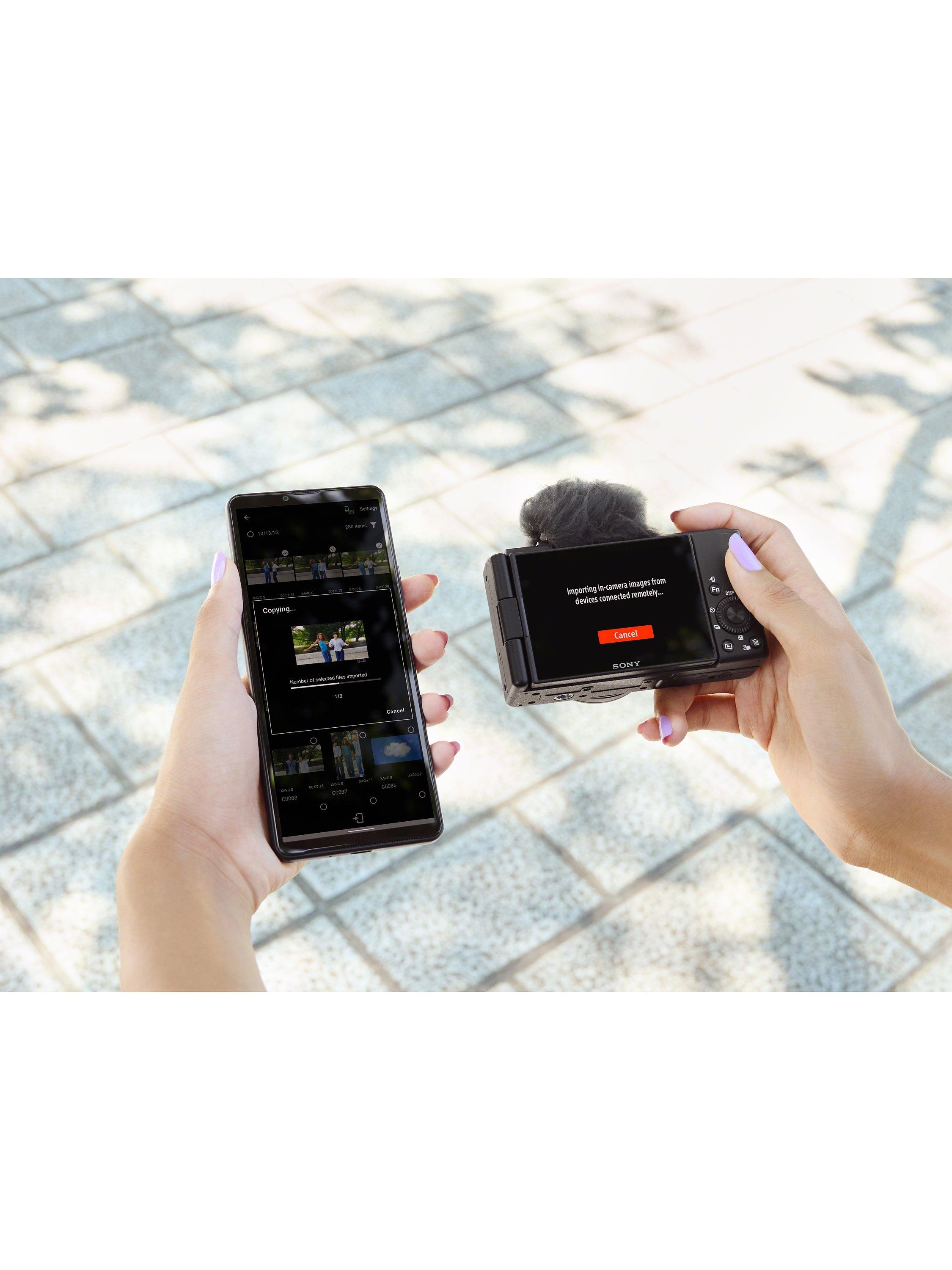 Sony ZV-1F compact vlogging camera with 20mm lens, imported from the UK