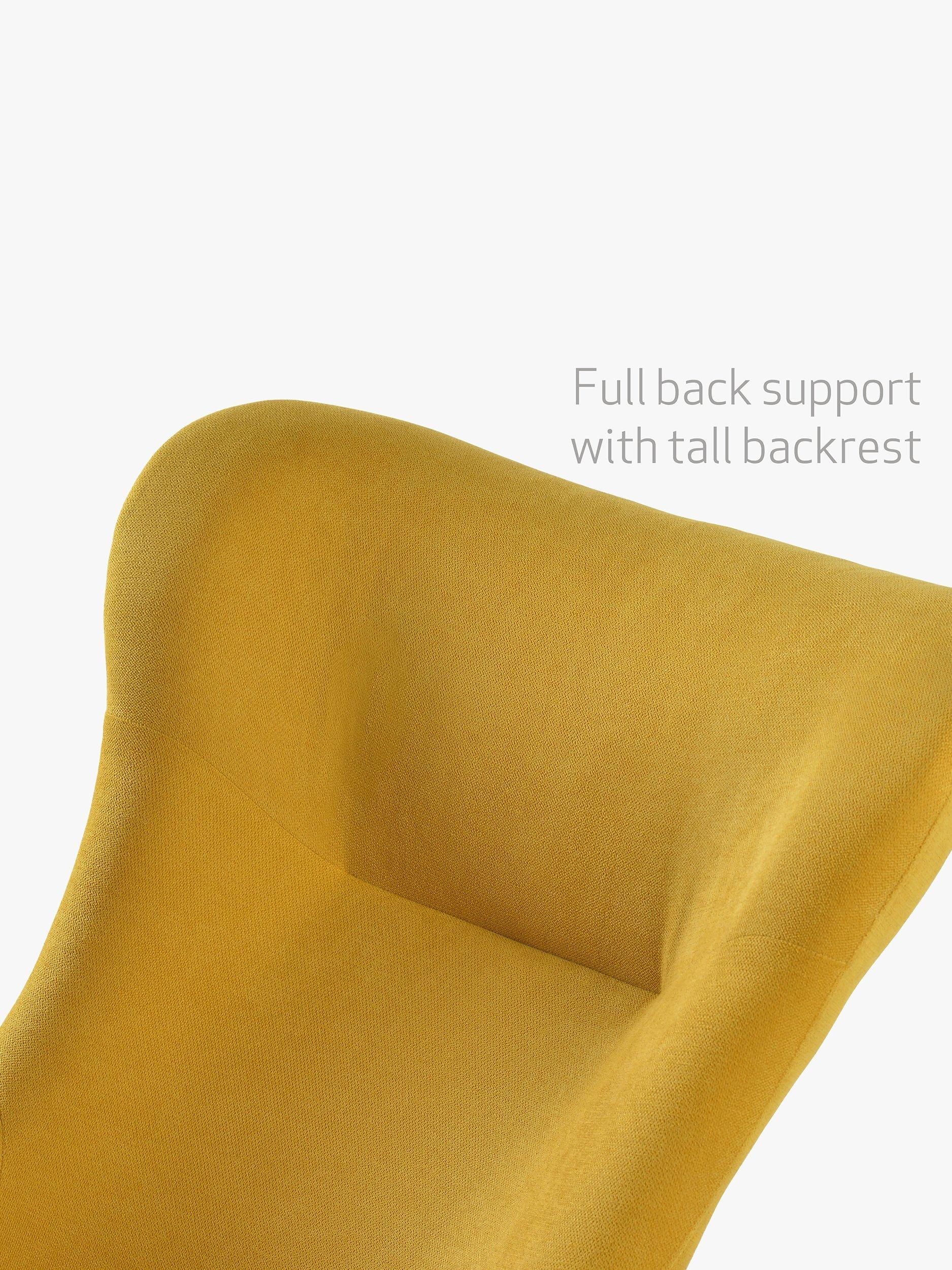 Kub Paxton nursing chair with rocking motion and soft-touch upholstery, UK version