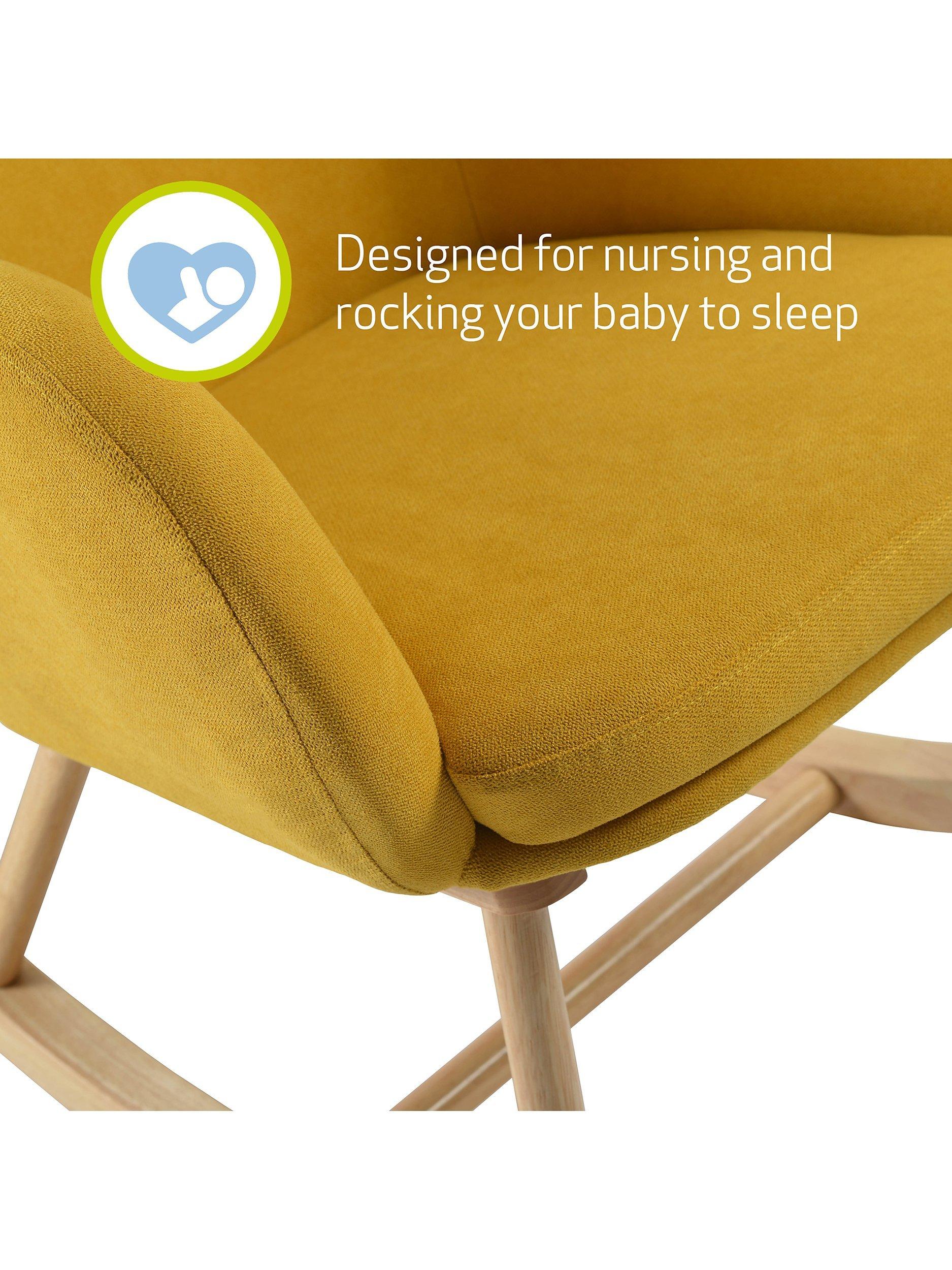 Kub Paxton nursing chair with rocking motion and soft-touch upholstery, UK version