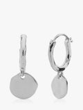 Monica Vinader Siren Muse Disc Mini Huggie Earrings